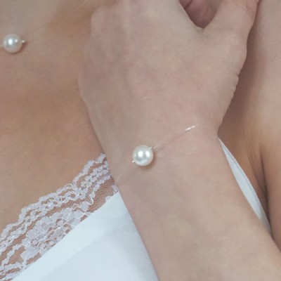 bracelet mariage perle simple