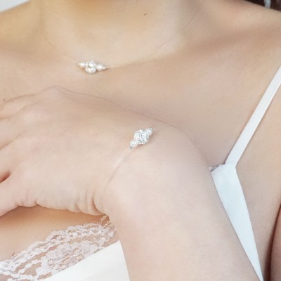 bracelet cérémonie perles strass